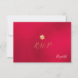 PixDezines OSA minimalist Red Mitzvah ✡