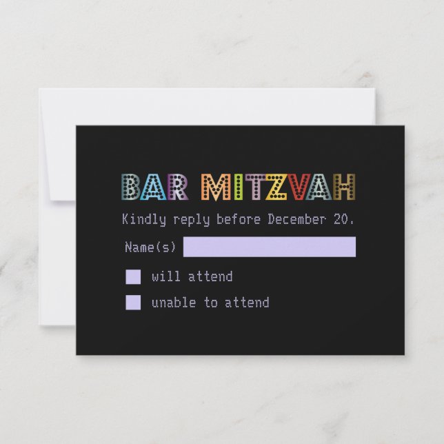 PixDezines osa neon ljus pub mitzvah (Framsida)