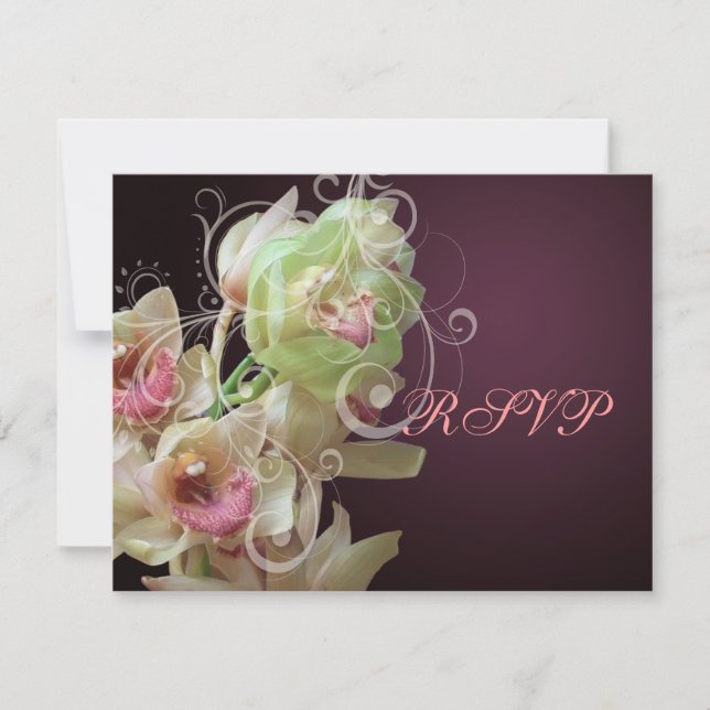 PixDezines OSA Orchid + Ornamental Flourish Kort (Framsida)
