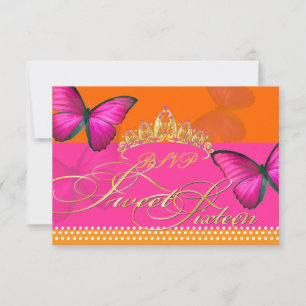 PixDezines osa/Papillon/fuschia, söt 16 OSA Kort