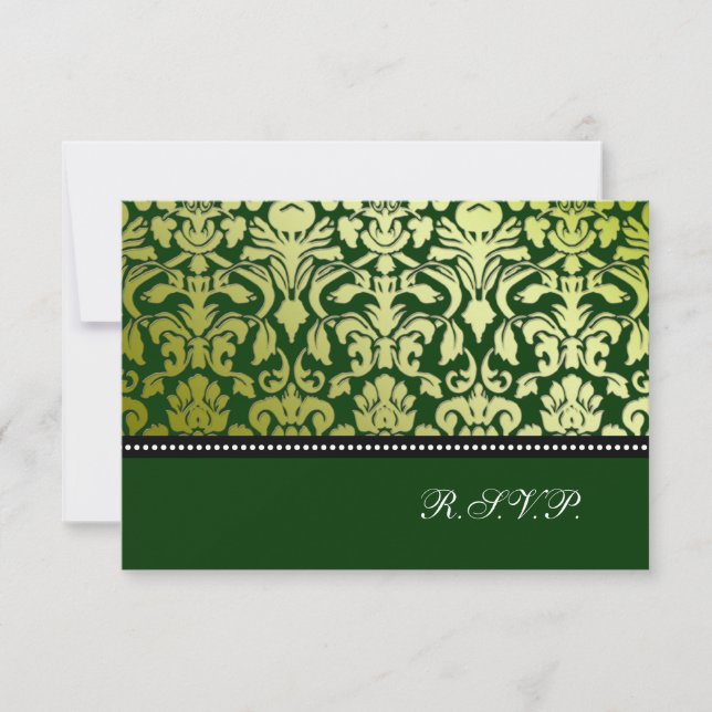 PixDezines osa peridot flora Damask/diy färg Kort (Framsida)