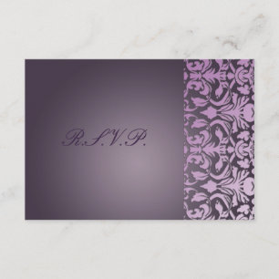 PixDezines osa plum flora Damask/dyy bakgrund Kort