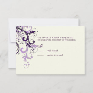 PixDezines OSA PLUM SWIRLS/DIY BACKGROUND Kort