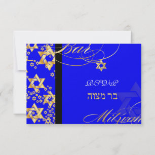 PixDezines osa, Pub Mitzvah/DIY, färg Inbjudningar