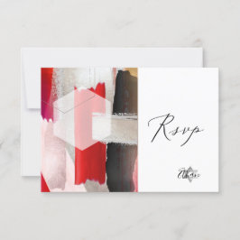 PixDezines OSA Red Watercolor Bat mitzvah ✡