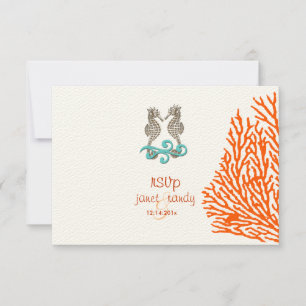 PixDezines osa Seahorse, stranden party Kort