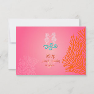 PixDezines osa Seahorse, stranden party Kort