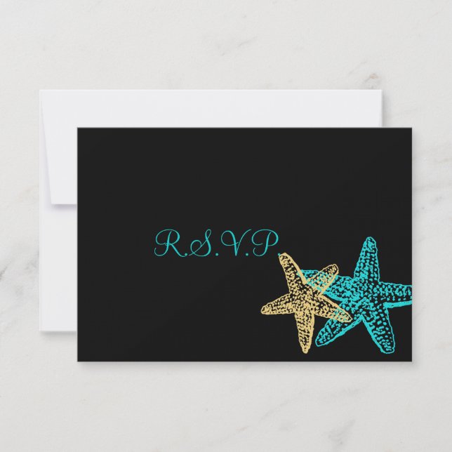 PixDezines osa Starfish/Beach Weddings Kort (Framsida)