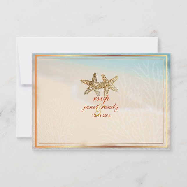 PixDezines osa strand+stjärnfisk, stranden party Kort (Framsida)