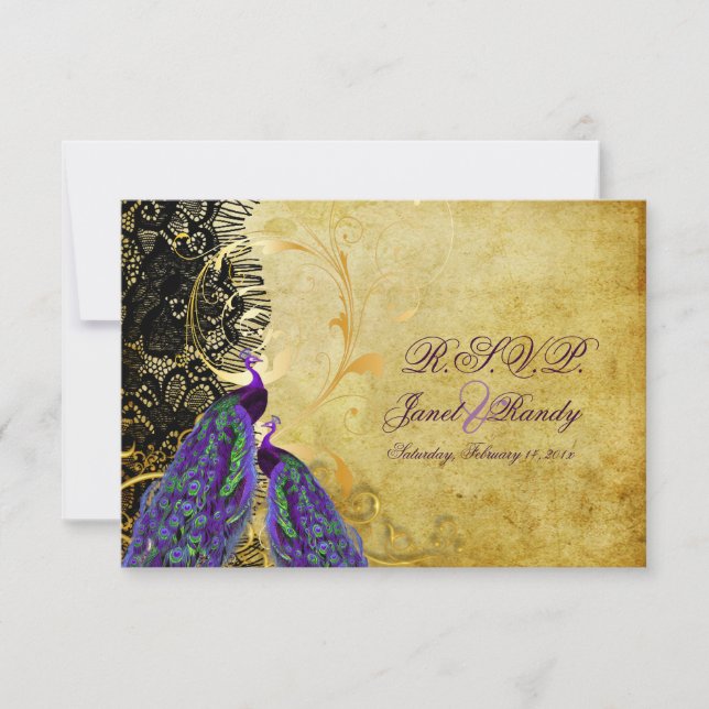 PixDezines osa vintage peacock+filigree swirrrds (Framsida)