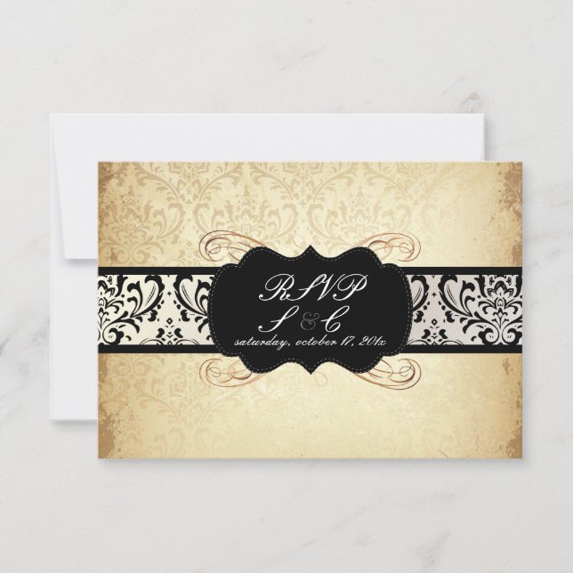 PixDezines osa Vintage Rossi Damask, champagne (Framsida)