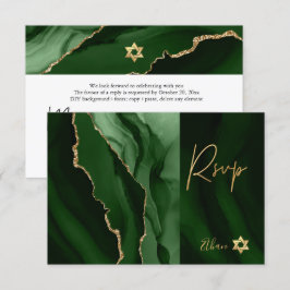 PixDezines OSA Watercolor Agate Pub Mitzvah ✡