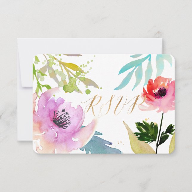 PixDezines OSA Watercolor Blommigt/Rosa (Framsida)