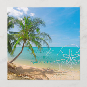PixDezines Paradise/Tropical Island Inbjudningar