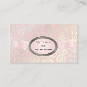 PixDezines pärl, Isabella Damask/DIY färg!/rosa Visitkort