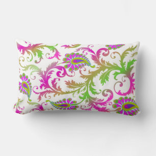 PixDezines pavo damask/diy bakgrundsfärg Lumbarkudde