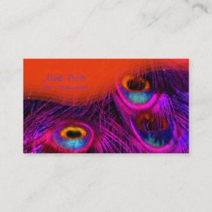 PixDezines Peacock-affärskort Visitkort