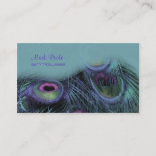 PixDezines Peacock-affärskort Visitkort