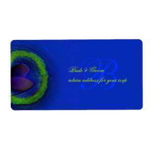 PixDezines peacock öga kobolt blue Fraktsedel