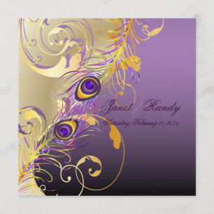 PixDezines peacock pizza azz filigree+swirls/DIY Inbjudningar