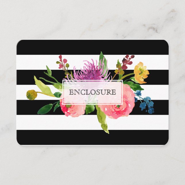 PixDezines pekar mitzvah/DIYstripes/blommigt Tilläggskort (Framsida)