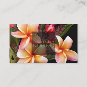PixDezines PENANG PERSIKÄDEL PLUMERIAS Visitkort