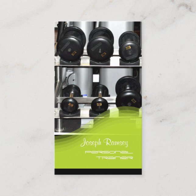 PixDezines Personal Trainer/Coach/Gym Visitkort (Framsida)