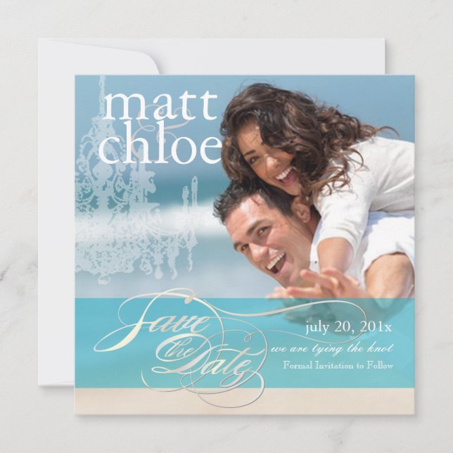 PixDezines Photo Spara Date, DIY anpassningsbar fä Spara Datumet (Framsida)