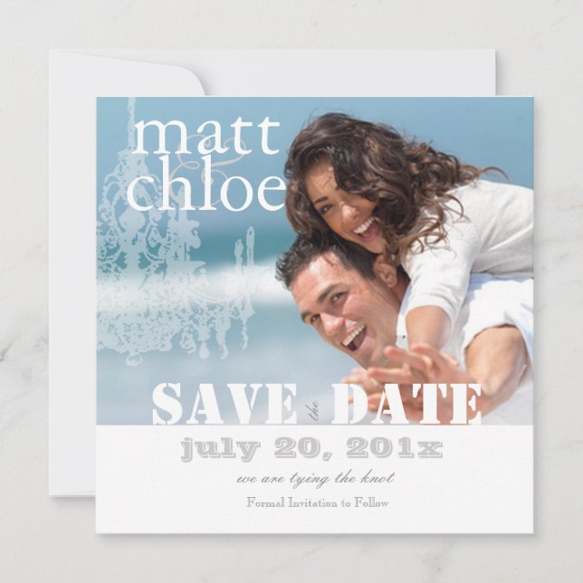 PixDezines Photo Spara Date, DIY anpassningsbar fä Spara Datumet (Framsida)