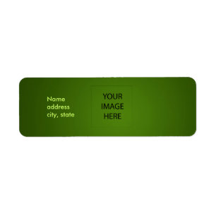 PixDezines Plain Emerald Isle Easy Template Returadress Etikett