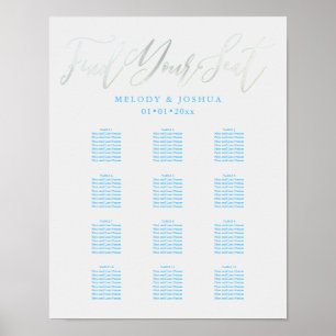 PixDezines Platinum Calligraphy, Sittdiagram Poster