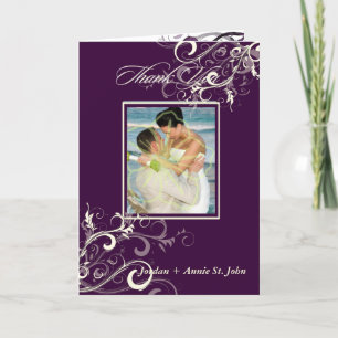 PixDezines Plum Swirls Fototackkort Tack Kort