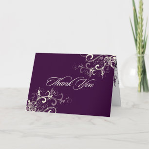 PixDezines Plum Vanilla Swirls - tackkort
