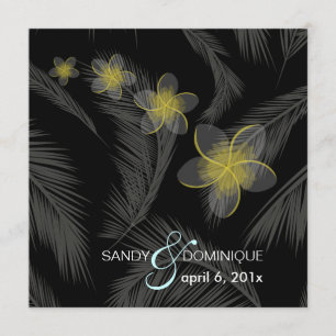 PixDezines Plumeria Hawaiian Islands/DIY färg Inbjudningar