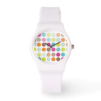 PixDezines-polka dots Armbandsur