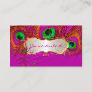 PixDezines psychedelic fredsock+guld trim etikett Visitkort