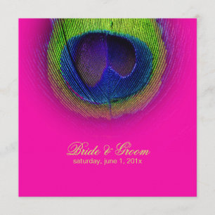 PixDezines psychedelic fredsock öga/shock rosa Inbjudningar