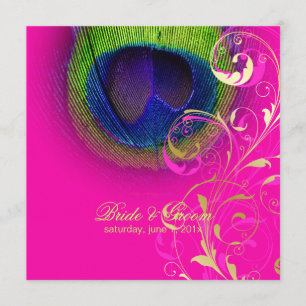 PixDezines psychedelic fredsock öga/shock rosa Inbjudningar
