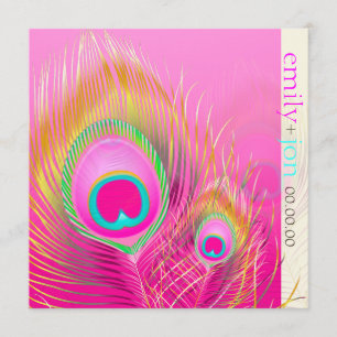 PixDezines psychedelic fredsock/shock rosa Inbjudningar