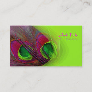 PixDezines Psychedelic Peacock, anpassa den! Visitkort