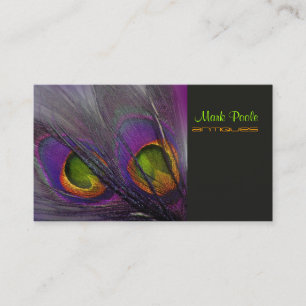 PixDezines Psychedelic Peacock, anpassa den! Visitkort