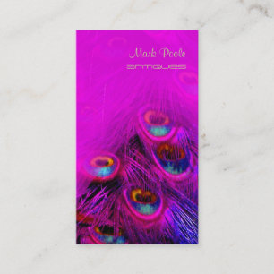 PixDezines Psychedelic Peacock, anpassa den! Visitkort
