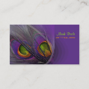 PixDezines Psychedelic Peacock, anpassa den! Visitkort