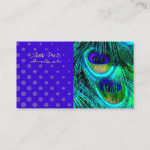 PixDezines Psychedelic Peacock, anpassa den! Visitkort