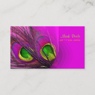 PixDezines Psychedelic Peacock, anpassa den! Visitkort