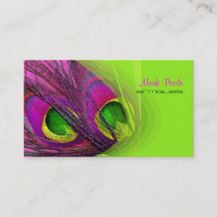 PixDezines Psychedelic Peacock, anpassa den! Visitkort
