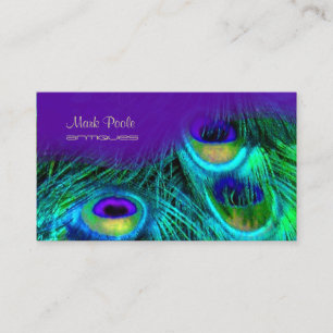 PixDezines Psychedelic Peacock, anpassa den! Visitkort