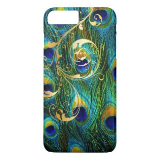 PixDezines Psychedelic Peacock+filigree swirls