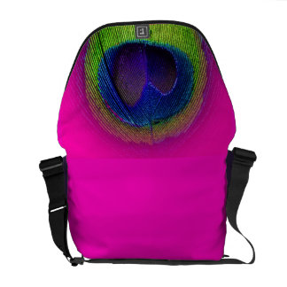 PixDezines Psychedelic Peacock/kobolt blue+emerald Messenger Bag
