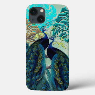 PixDezines Psychedelic Peacocks+Damask
